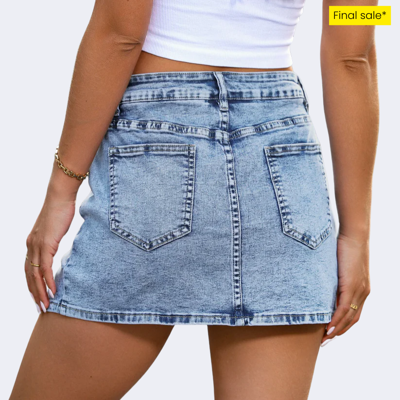 Bloomy Denim Skorts